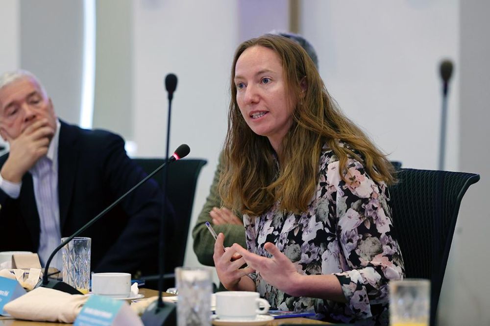 En la imagen podemos ver a Magdalena Vergara, del equipo programático de Evelyn Matthei. 